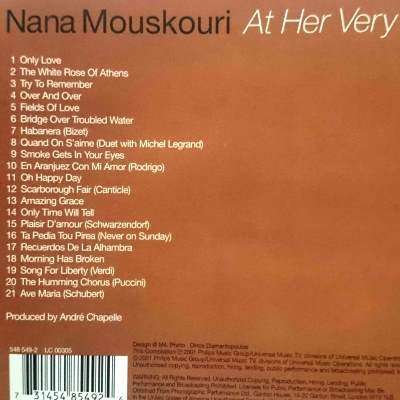 Nana Mouskouri : The Collection : At her very best : CD