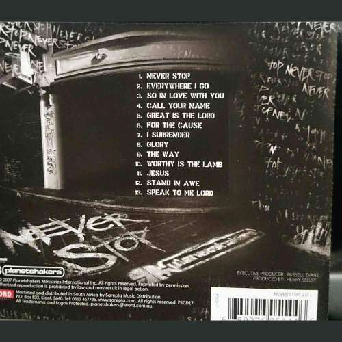 Planet Shakers : Never Stop : CD