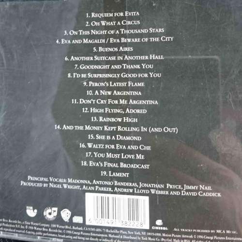 Evita : Music from the motion picture : CD