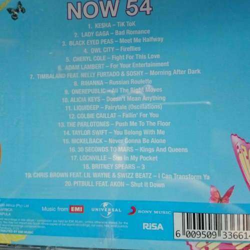 Now 54 : Now thats what I Call Music 54 : Various Artists : CD