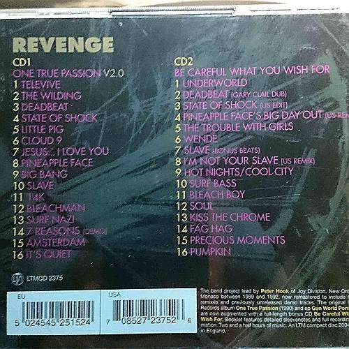 Revenge : One true Passion V2.0 : 2 CD Set (CD for sale)