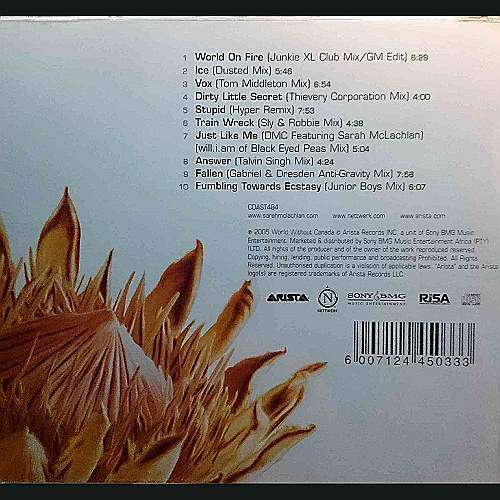 Sarah McLachlan : Bloom Remix Album : CD