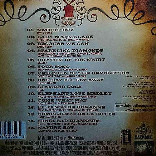 Moulin Rouge : Music from Baz Luhrmann's Film : CD