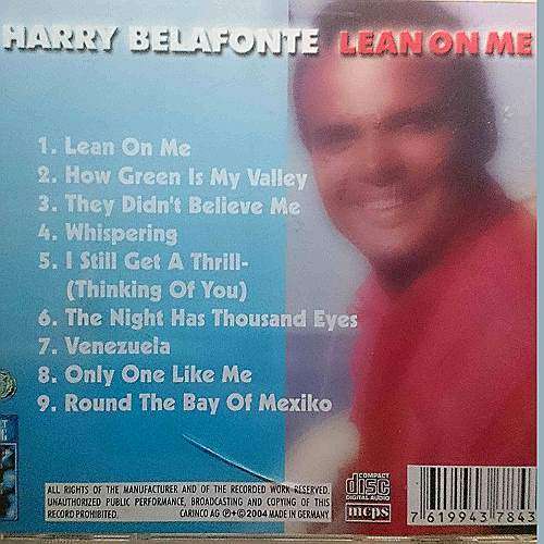 Harry Belafonte : Lean on Me : CD