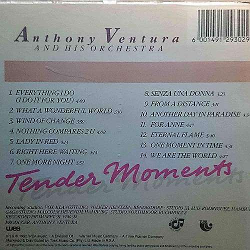 Anthony Ventura : Tender Moments : CD