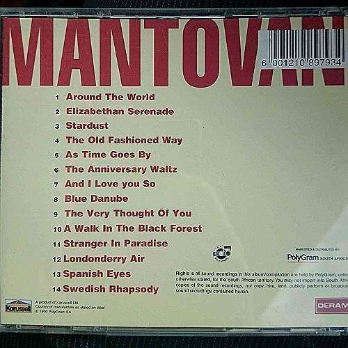 Mantovani : Sernade : CD