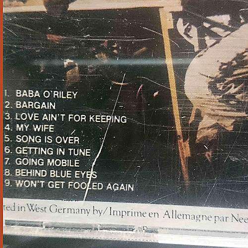The Who : Whos Next : CD