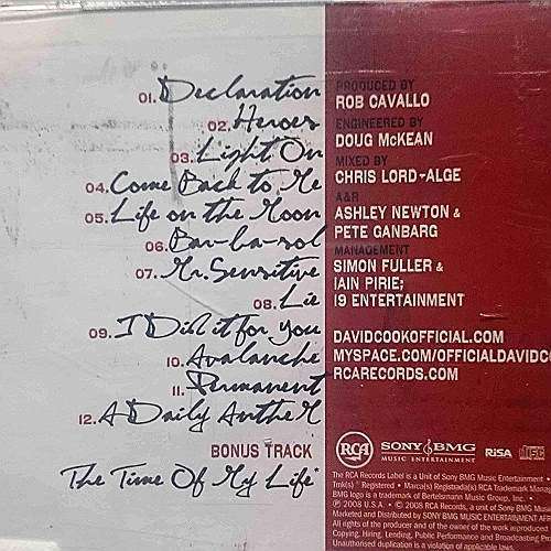 David Cook : CD