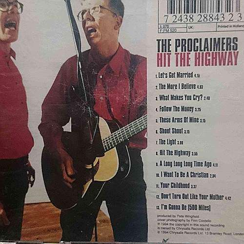 The Proclaimers : Hit the Highway : CD