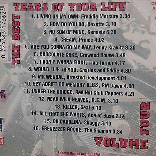 The Best years of your life Volume 4 : Various Artists : CD