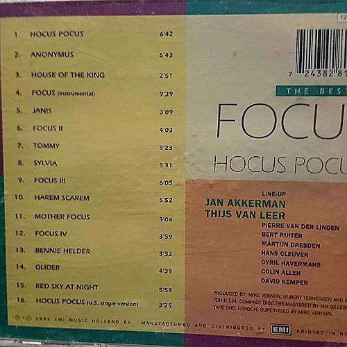 Hocus Pocus : The best of Focus : CD