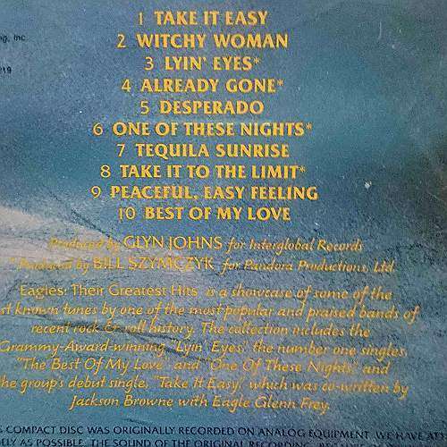 The Eagles : Their Greatest Hits : CD