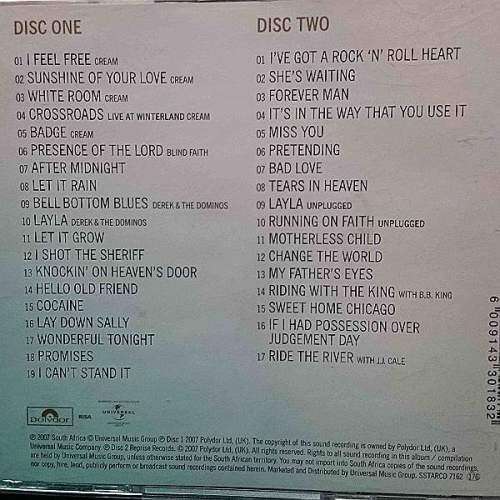 Eric Clapton : Complete : 2 CD Set : CD