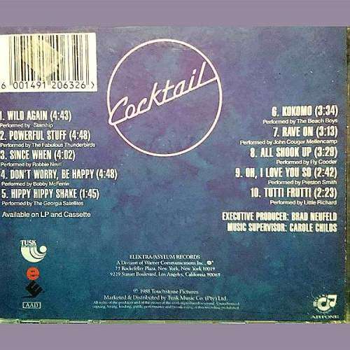 Cocktail : Original Motion Picture Soundtrack : CD