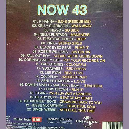 Now 43 : Now thats wat I call music 43 : Various Artists : CD