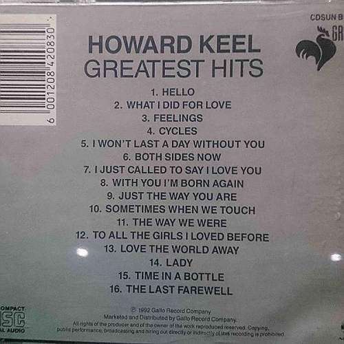 Howard Keel: greatest Hits : CD