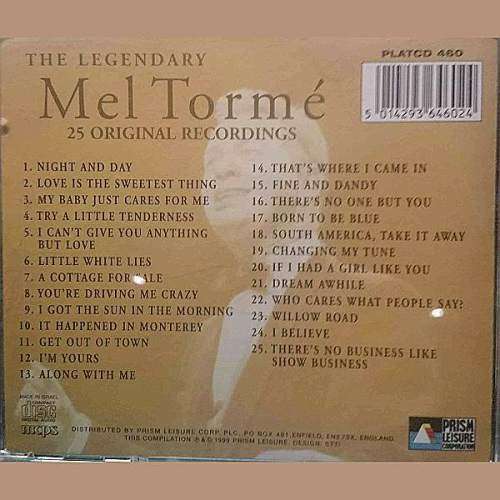 Mel Torme : The Legendary (CD FOR SALE)