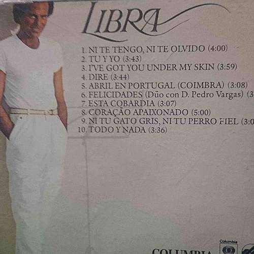 Julio Iglesias : Libra (CD FOR SALE)
