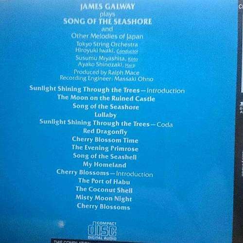 James Galway : Song of the Seashore and other Melodies of the Tokyo String Orchestra (CD FOR SALE)