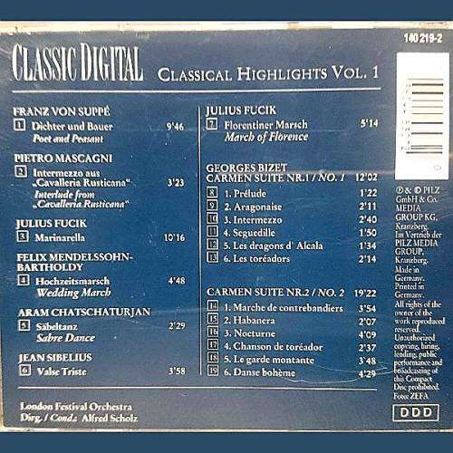 Classical Highlights Volume One : CD