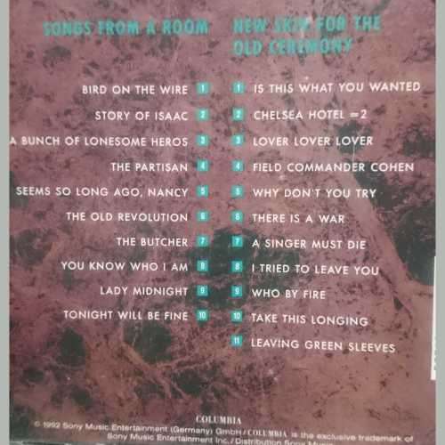 Leonard Cohen : Songs from a Room : New Skin for the old Ceremony : 2 CD Set (CD FOR SALE)