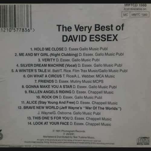 David Essex : The very best of David Essex (CD FOR SALE)