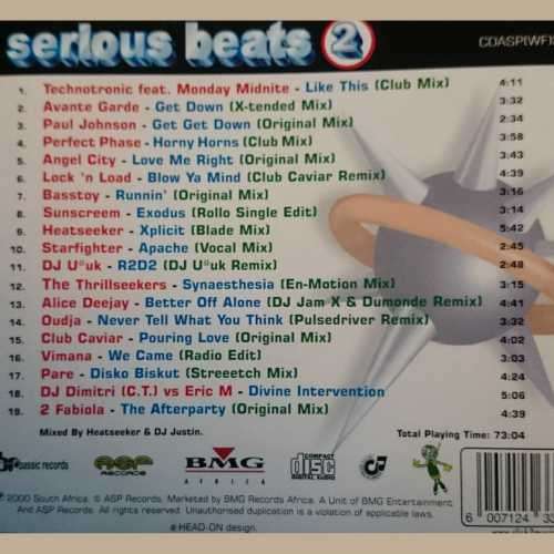 Serious Beats 2 : Various Artists  (CD FOR SALE)
