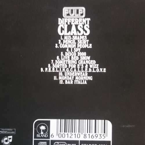 Pulp: Different Class : CD