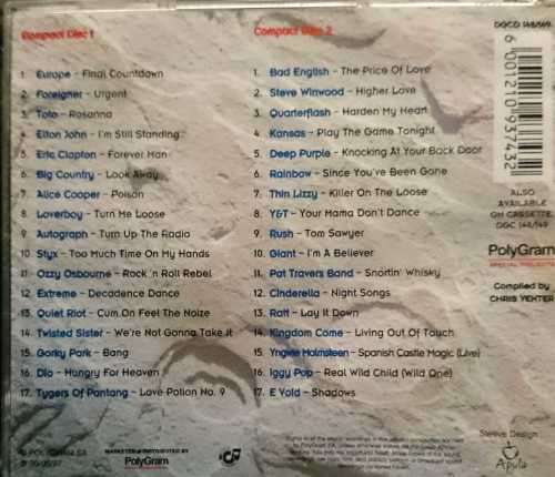 The No One 80s Rock Collection : 2 CD Set (CD FOR SALE)