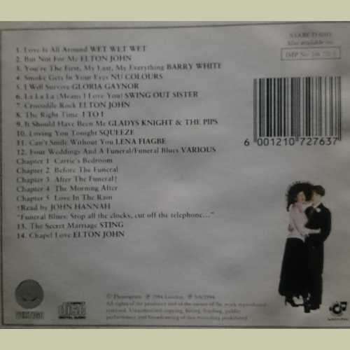 Four Wedding and a Funeral : Music from the Motion Picture (CD FOR SALE)