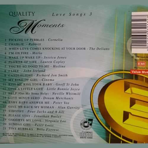 Quality Moments : Love Songs 3 (CD FOR SALE)