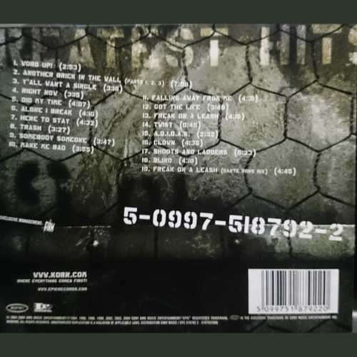 Korn : Greatest Hits Volume 1  (CD FOR SALE)