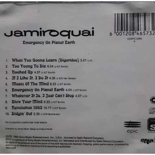 Jamiroquai : Emerency on planet Earth (CD FOR SALE)