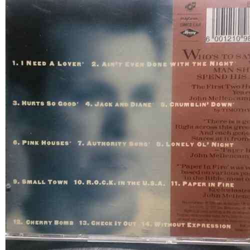 John Mellencamp :The Best that I Could do (CD FOR SALE)