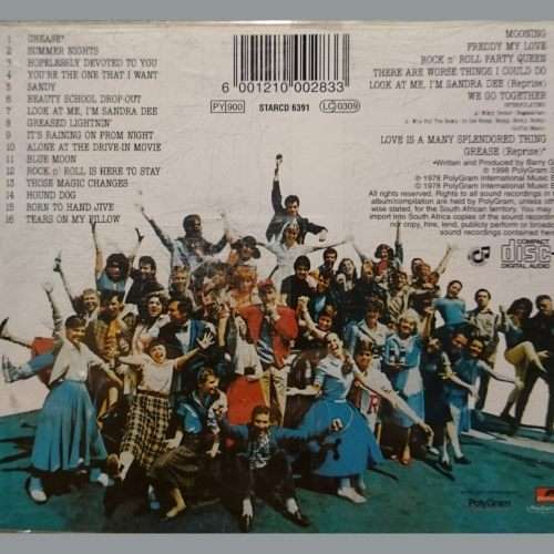 Grease : Original Music Soundtrack (CD FOR SALE)