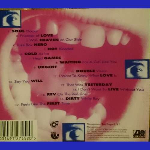 Foreigner: The Very Best and Beyond : CD