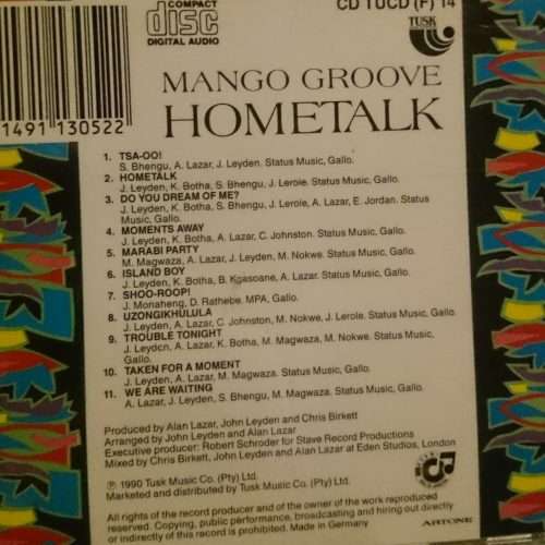 Mango Groove: Hometalk : CD