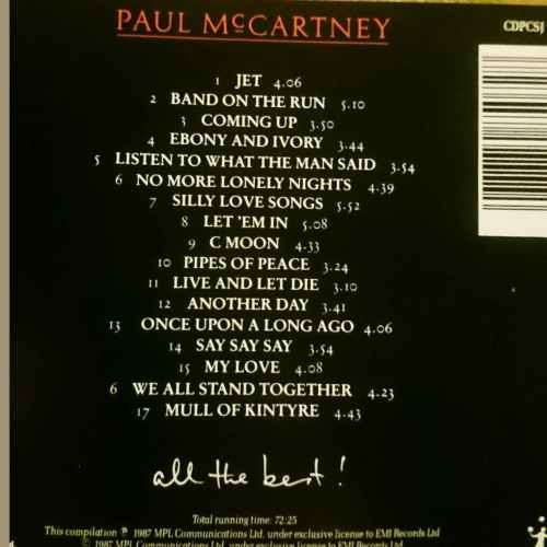 Paul McCartney : All The Best (CD FOR SALE)