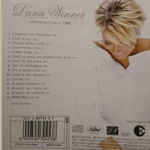Dana Winner : Unforgettable Too (CD FOR SALE)