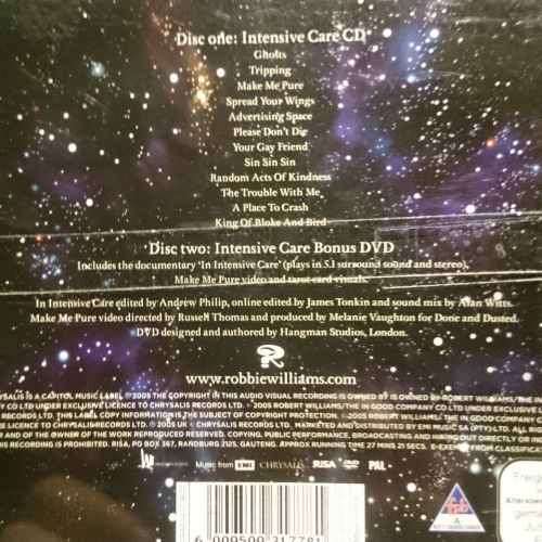 Robbie Williams : Intensive Care : CD + DVD (CD FOR SALE)