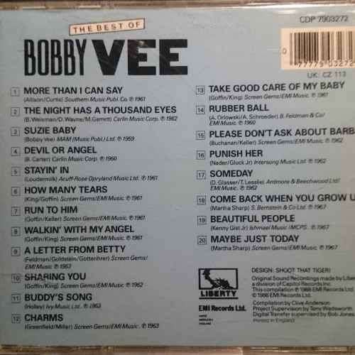 Bobby Vee : Best of Bobby Vee (CD FOR SALE)