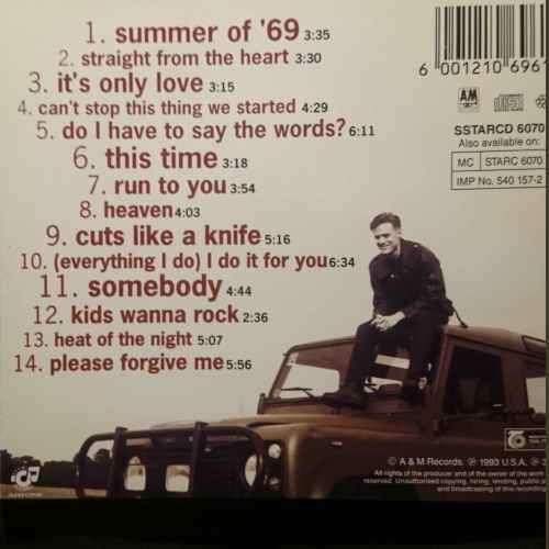 Bryan Adams : So Far So Good (CD FOR SALE)