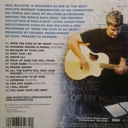 Paul Balocha : The Writers Collection : CD