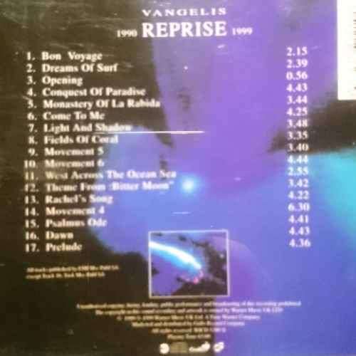 Vangelis : Reprise 1990 -1999 : CD