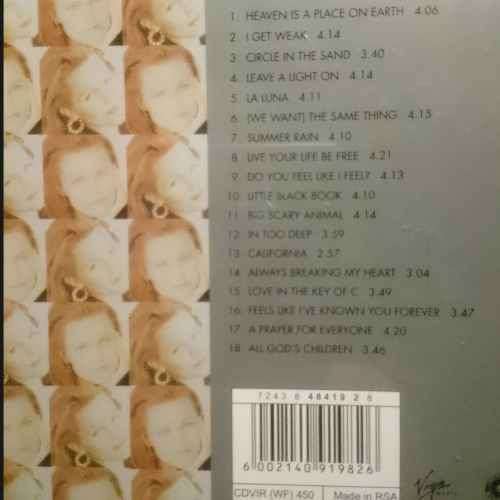 Belinda Calisle : A Place on Earth : Greatest Hits : CD