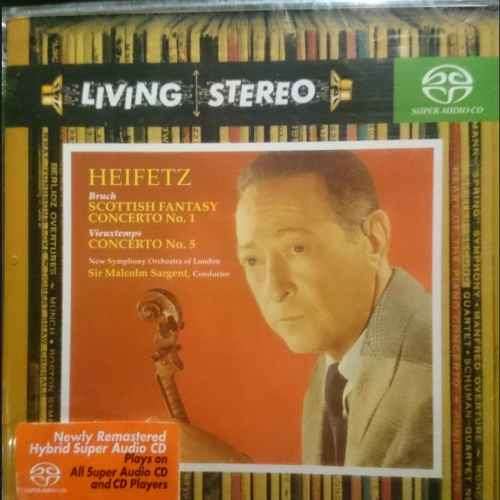 Heifetz : Bruch Scottish Fantasy Concerto No 1 Vieuxtemps Concerto No 5 : CD