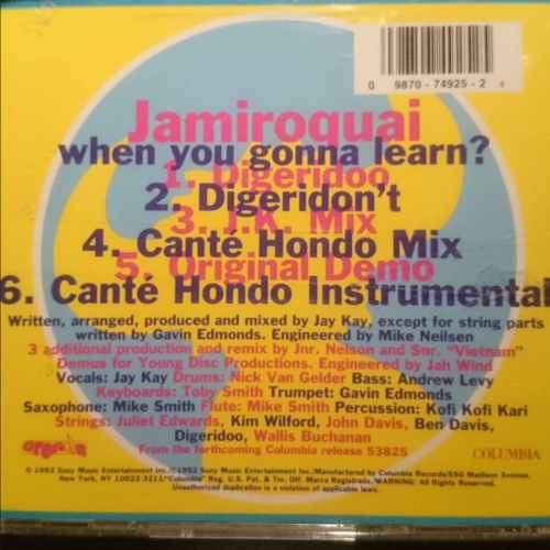 Jamiroquai : When you Gonna Learn : CD