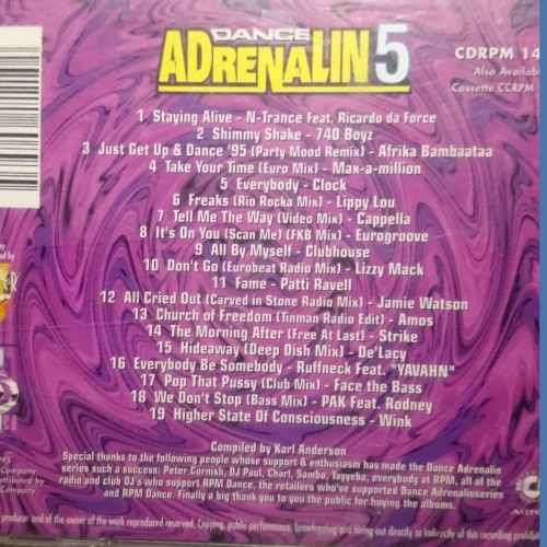 Dance Adrenalin Volume 5 : Various Artists : CD