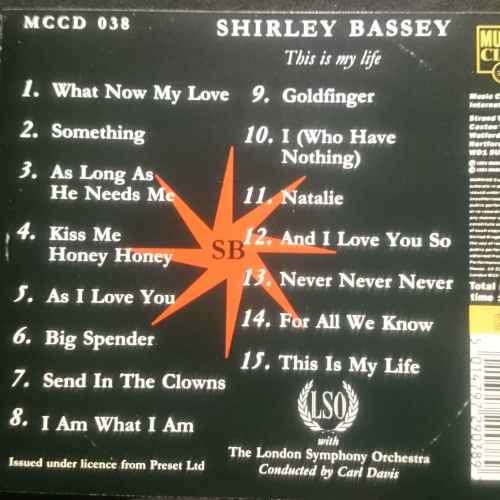 Shirley Bassey : This is my Life : CD