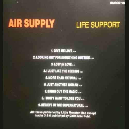 Air Supply : Life Support : CD